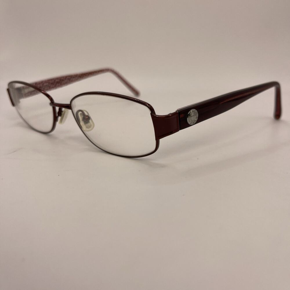 Coach Eyeglasses Constance 222 Bordeaux Red Metal 52-16-135 *Frames Only*